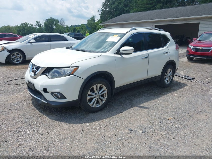 2016 Nissan Rogue, Front End, IAAI, VIN 5N1AT2MT5GC869824 — photo 2