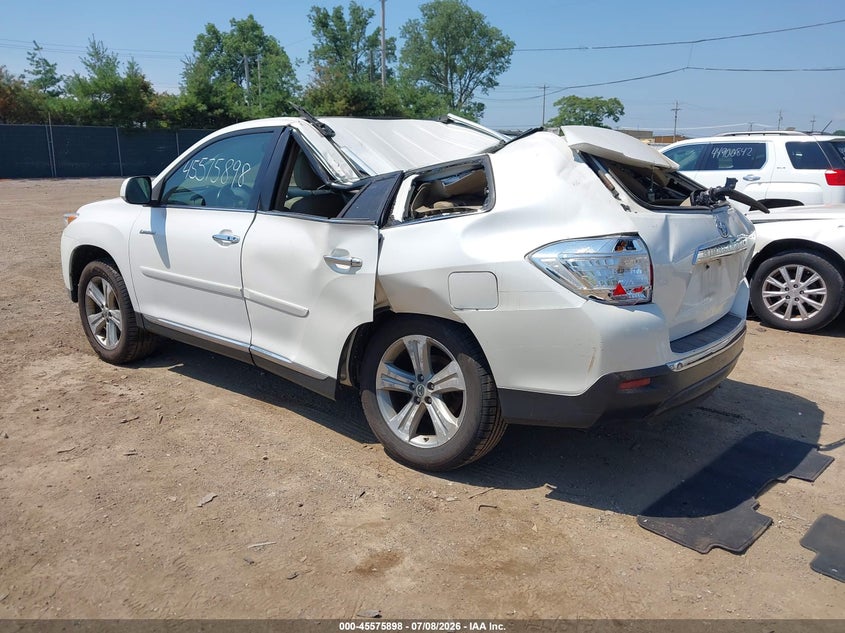 Vin: 5tddk3eh2ds179611, lot: 46074251, toyota highlander limited v6 20133