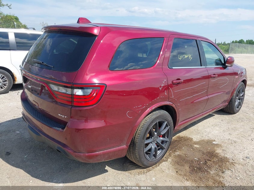 Vin: 1c4sdjgj3jc366634, lot: 46074449, dodge durango srt awd 20184