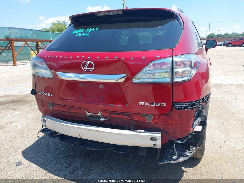 2010 LEXUS RX 350 auction photo 6
