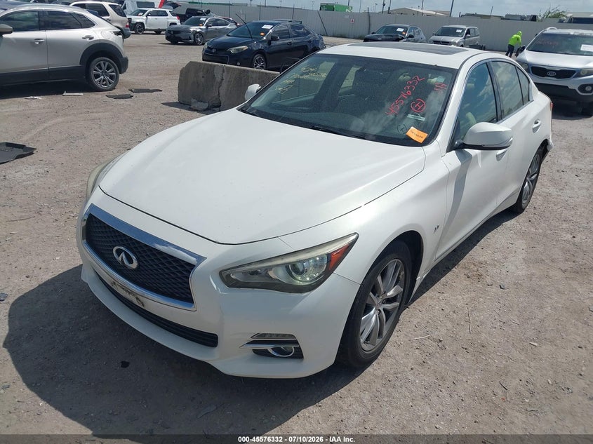 Vin: jn1bv7arxfm400796, lot: 46074685, infiniti q50 premium 20152