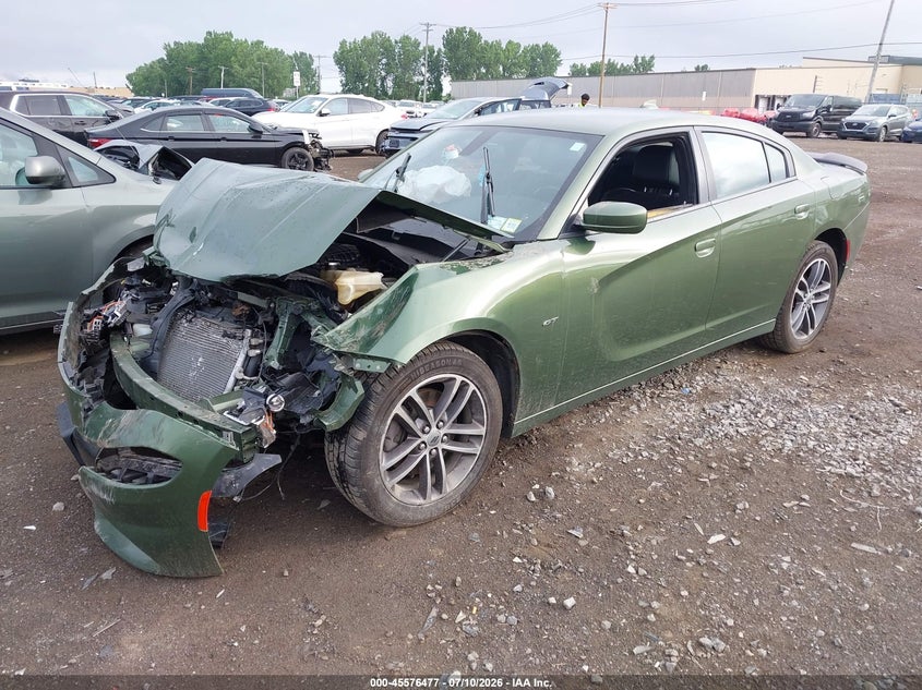 2018 Dodge Charger, Front End, IAAI, VIN 2C3CDXJG8JH262405 — photo 2