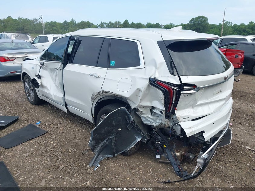 Vin: 1gykpfrs8rz726705, lot: 46074853, cadillac xt6 awd premium luxury 20243