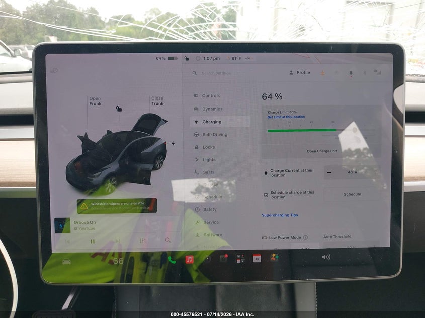 2021 Tesla Model Y Long Range Dual Motor All-Wheel Drive VIN: 5YJYGAEE1MF292113 Lot: 45576521