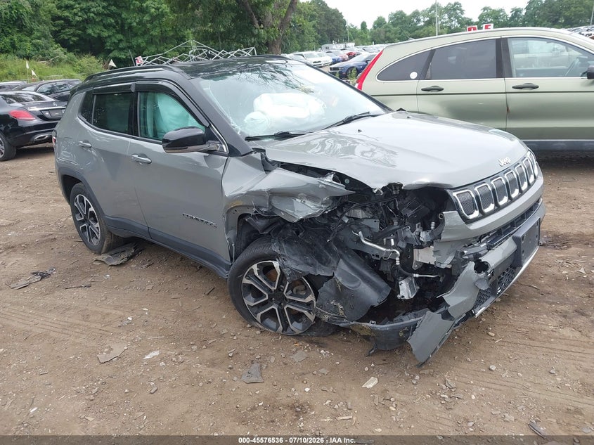 Vin: 3c4njdcb2nt177411, lot: 46074889, jeep compass limited 4x4 2022 img_1