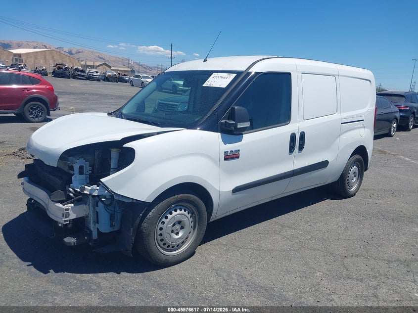 Vin: zfbhrfab1n6w29091, lot: 46074970, ram promaster city cargo van 20222