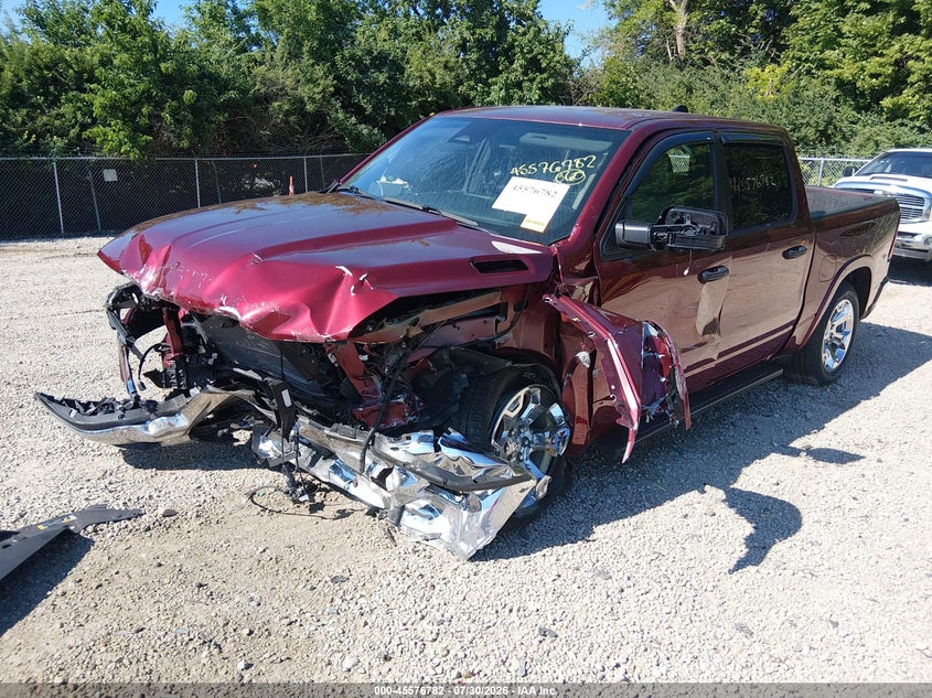 Vin: 1c6srffp8sn601837, lot: 46075135, ram 1500 big horn  4x4 5'7 box 20252