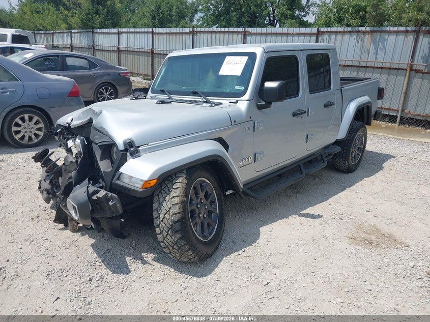 Vin: 1c6hjtfg3pl531845, lot: 46075191, jeep gladiator overland 4x4 20232