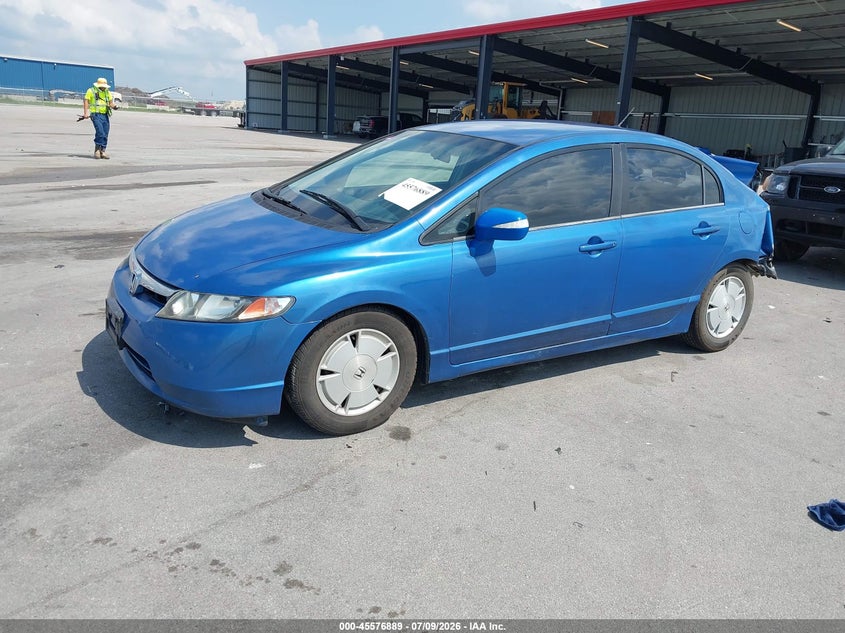 2007 Honda Civic, Удар сзади, IAAI, VIN JHMFA362X7S006855 — фото 2