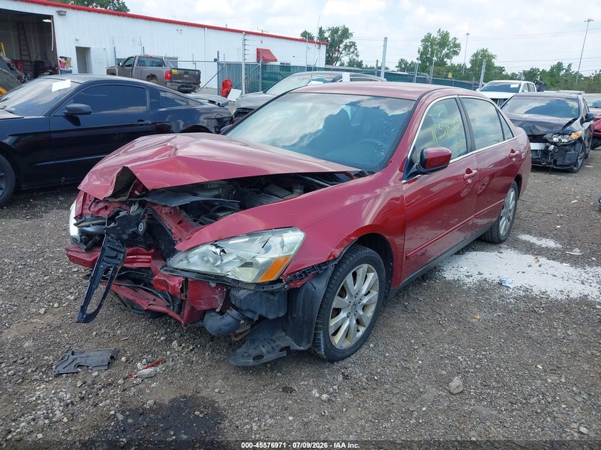 2007 Honda Accord, Front End, IAAI, VIN 1HGCM66437A057331 — photo 2