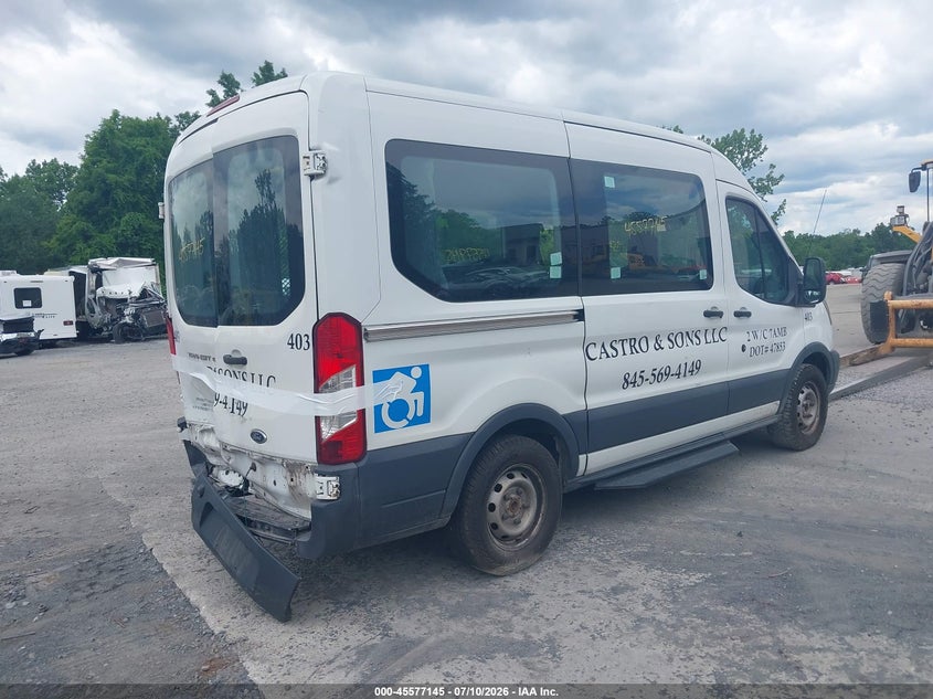 Vin: 1fdzk1cm2gka63021, lot: 46075498, ford transit-150 xl 20164