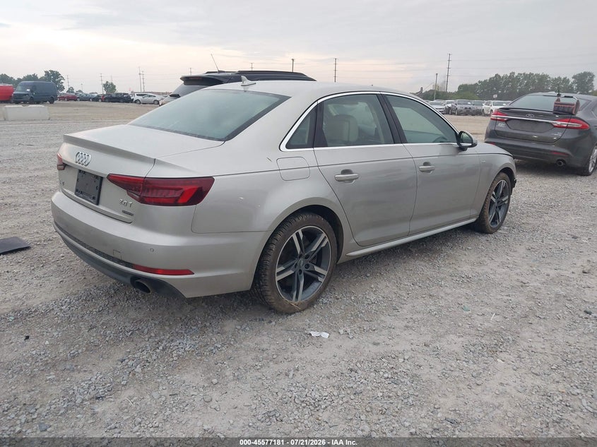Vin: wauenaf49hn069787, lot: 46075534, audi a4 premium plus 20174