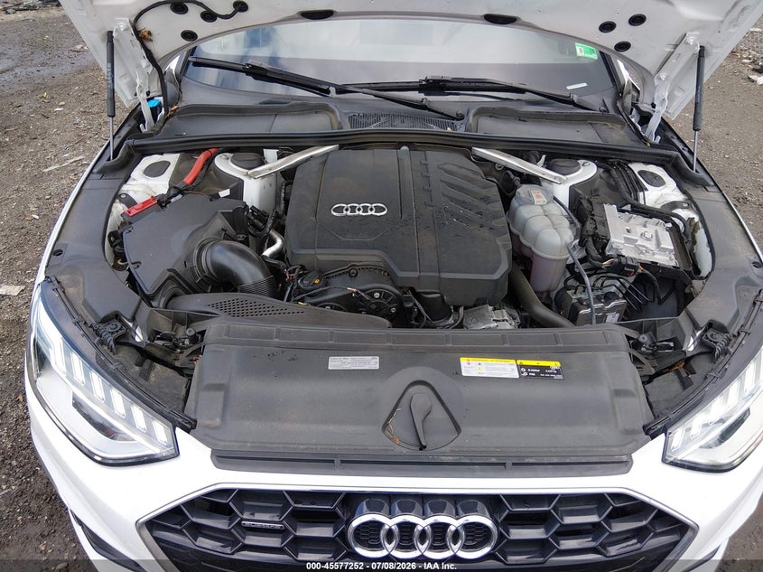 AUDI A4 2022 VIN WAUEAAF46NN015077