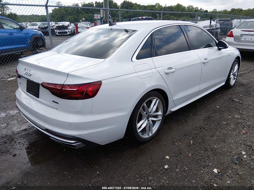 Vin: waueaaf46nn015077, lot: 46075606, audi a4 premium plus 45 tfsi s line quattro s tronic 20224