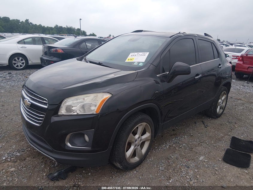 2016 Chevrolet Trax, Удар спереди, IAAI, VIN KL7CJRSB7GB597513 — фото 2