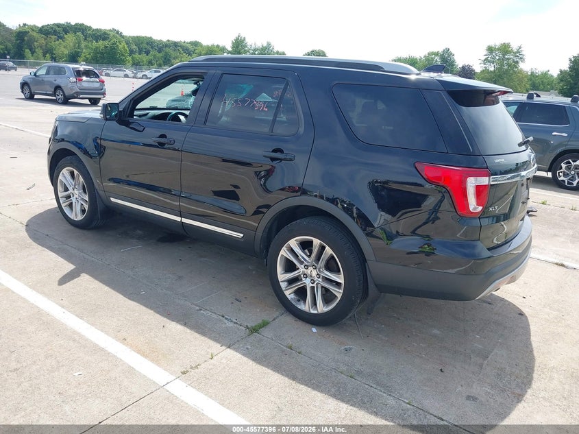 Vin: 1fm5k8d85ggc84639, lot: 46075749, ford explorer xlt 20163