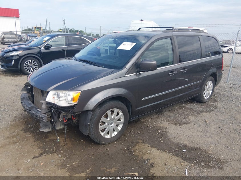 Vin: 2c4rc1bg0gr174309, lot: 46075804, chrysler town & country touring 20162