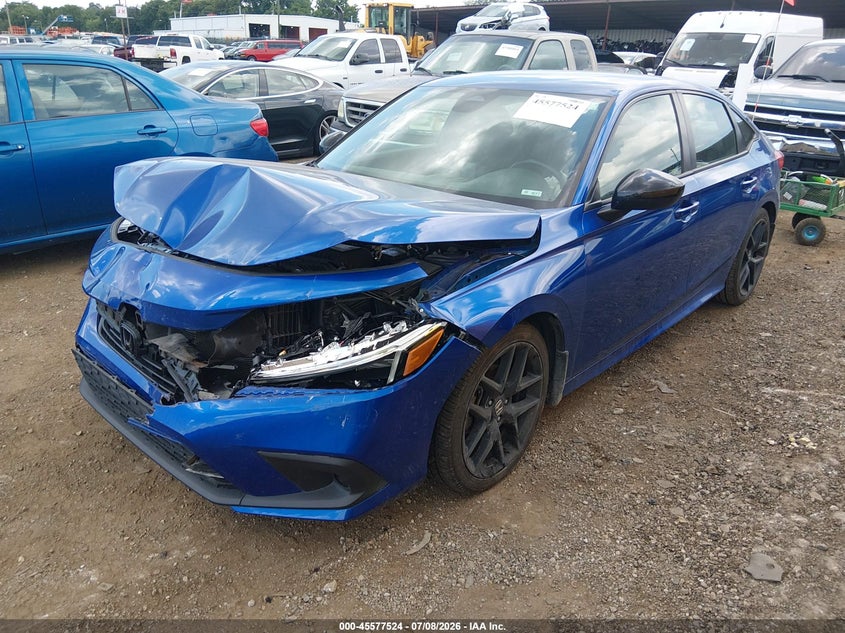 2023 Honda Civic, Front End, IAAI, VIN 2HGFE2F58PH532601 — photo 2