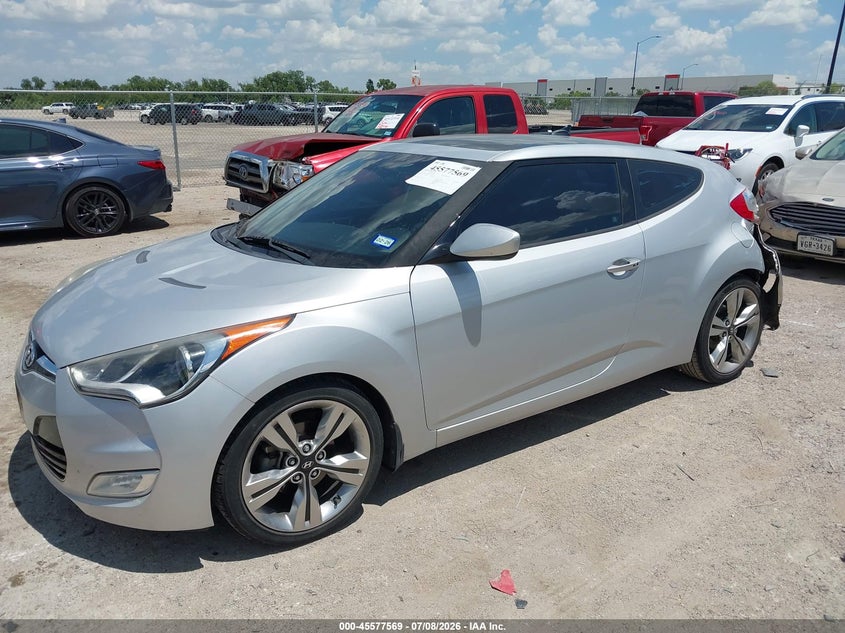 Vin: kmhtc6ad5eu189118, lot: 46075922, hyundai veloster base w/black 20142