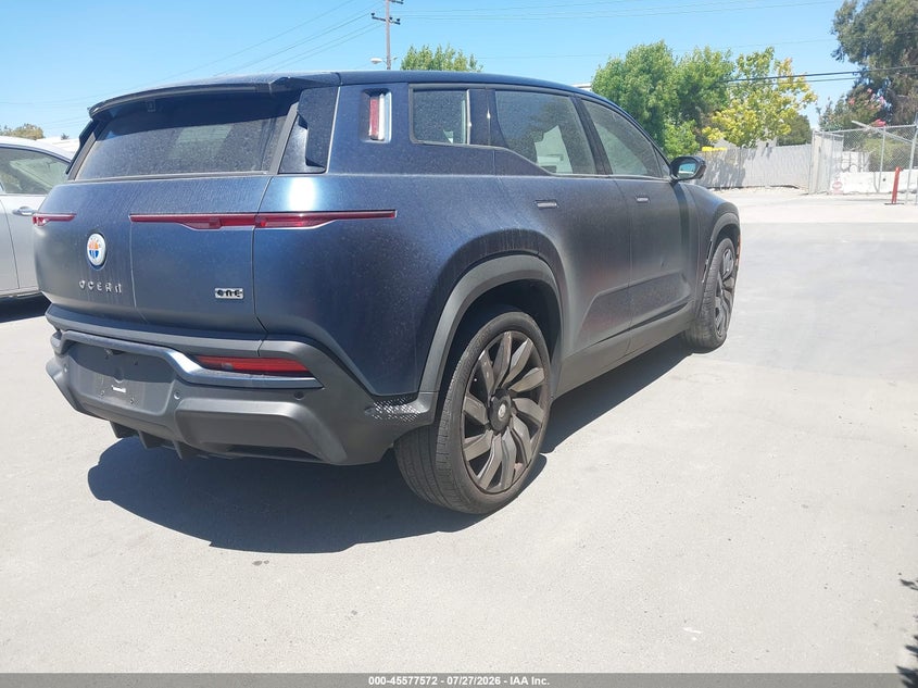 Vin: vcf1zbu23pg004286, lot: 46075925, fisker ocean one 20234