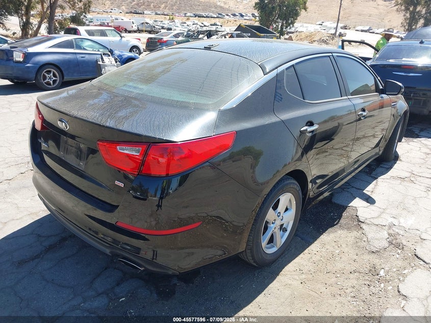 Vin: 5xxgm4a76eg321200, lot: 46075949, kia optima lx 20144