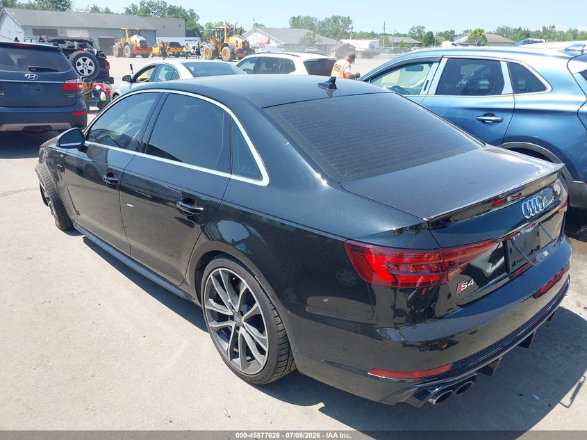 Vin: waub4af49ja128436, lot: 46075979, audi s4 3.0t premium plus 20183