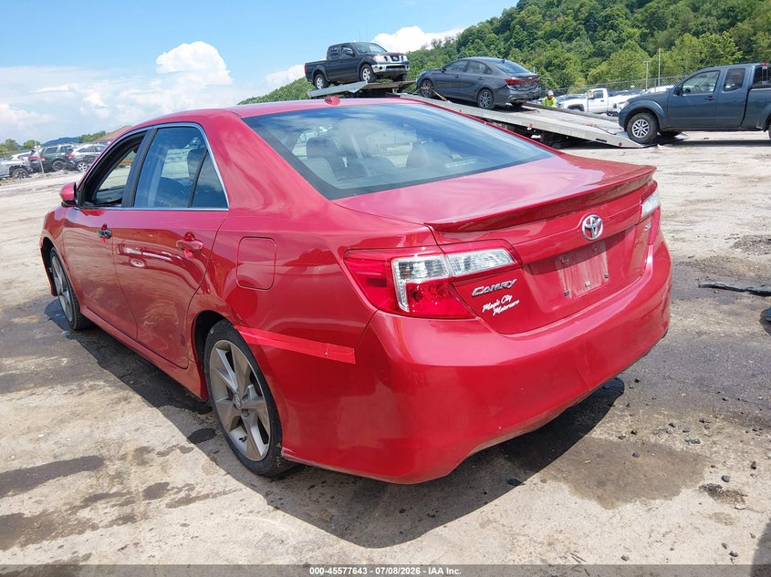 2012 TOYOTA CAMRY SEDAN 2.5L I-4 DOHC, VVT, 178HP