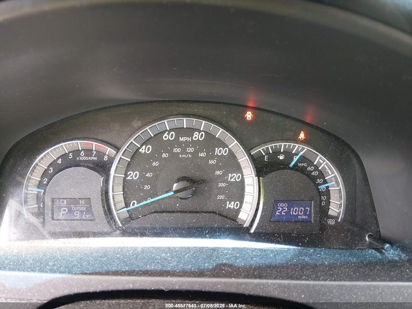 2012 TOYOTA CAMRY SEDAN 2.5L I-4 DOHC, VVT, 178HP