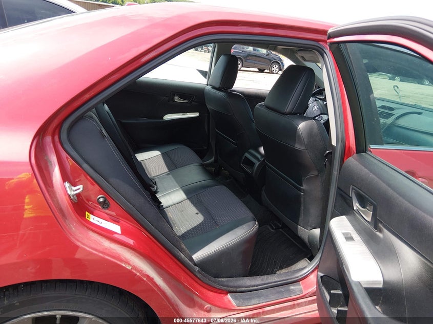 2012 TOYOTA CAMRY SEDAN 2.5L I-4 DOHC, VVT, 178HP