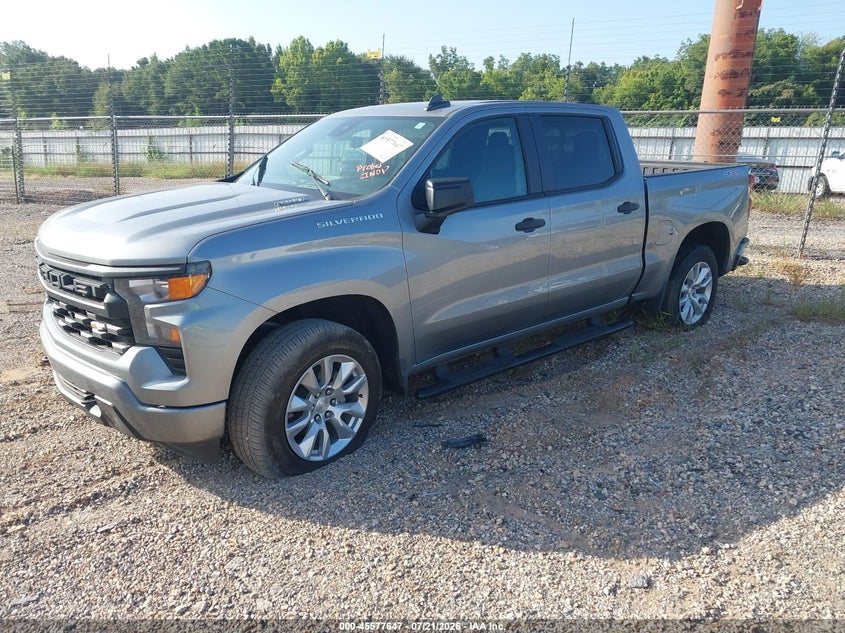 Vin: 3gcpkbek7sg278858, lot: 46076000, chevrolet silverado 1500 4wd  short bed custom 20252