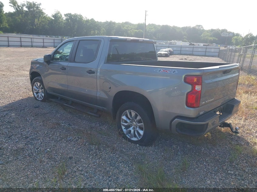 Vin: 3gcpkbek7sg278858, lot: 46076000, chevrolet silverado 1500 4wd  short bed custom 20253