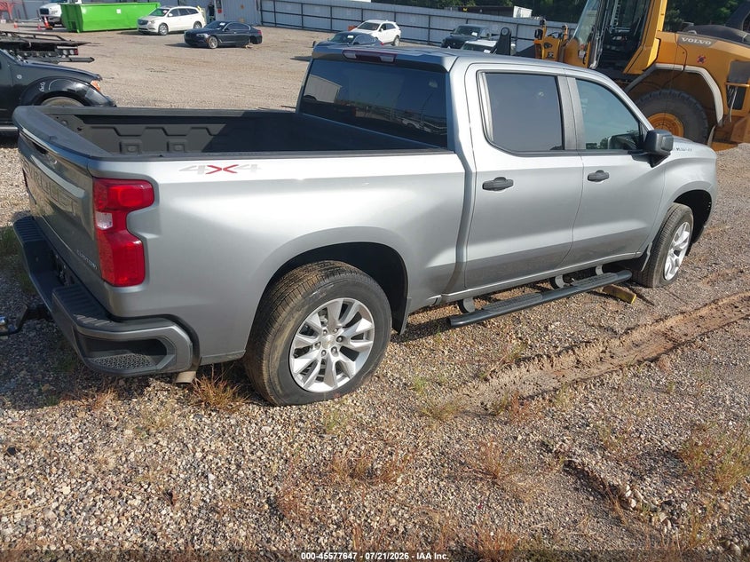 Vin: 3gcpkbek7sg278858, lot: 46076000, chevrolet silverado 1500 4wd  short bed custom 20254
