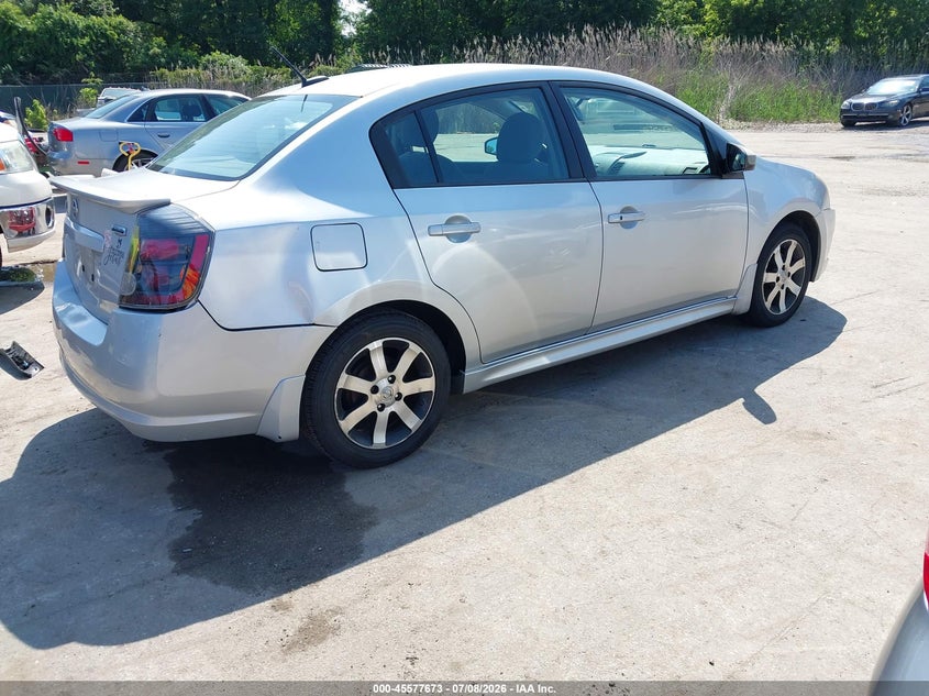 2012 NISSAN SENTRA SEDAN 2.0L I-4 DOHC, VVT, 140HP