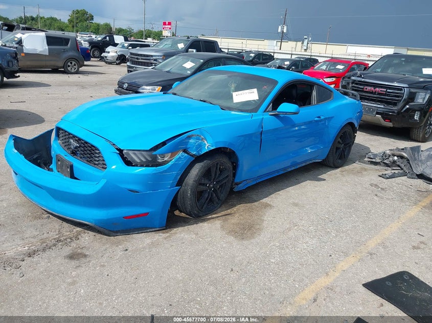 2017 Ford Mustang, Удар ззаду, IAAI, VIN 1FA6P8TH1H5213551 — фото 2