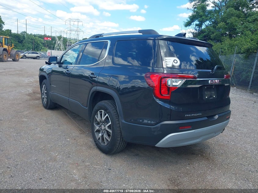 Vin: 1gkknkla3lz165393, lot: 46076069, gmc acadia fwd sle 20203
