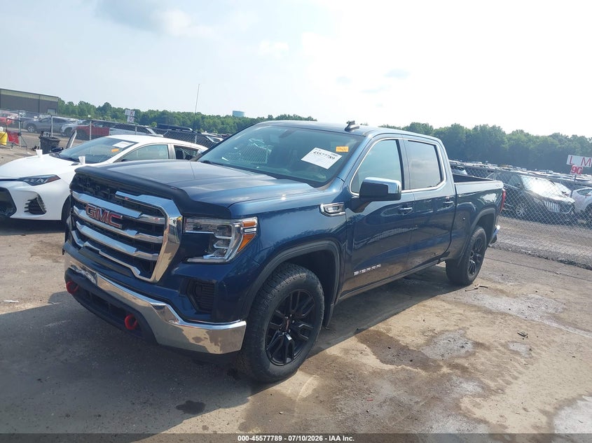2021 GMC Sierra, Front End, IAAI, VIN 3GTU9BET1MG286240 — photo 2