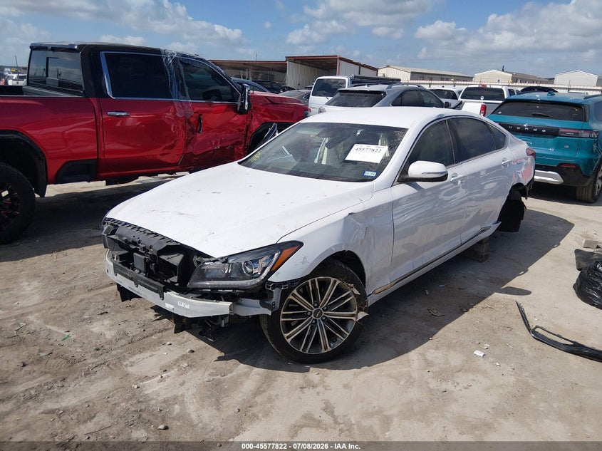 Vin: kmtfn4je9ku326888, lot: 46076175, genesis g80 3.8 20192