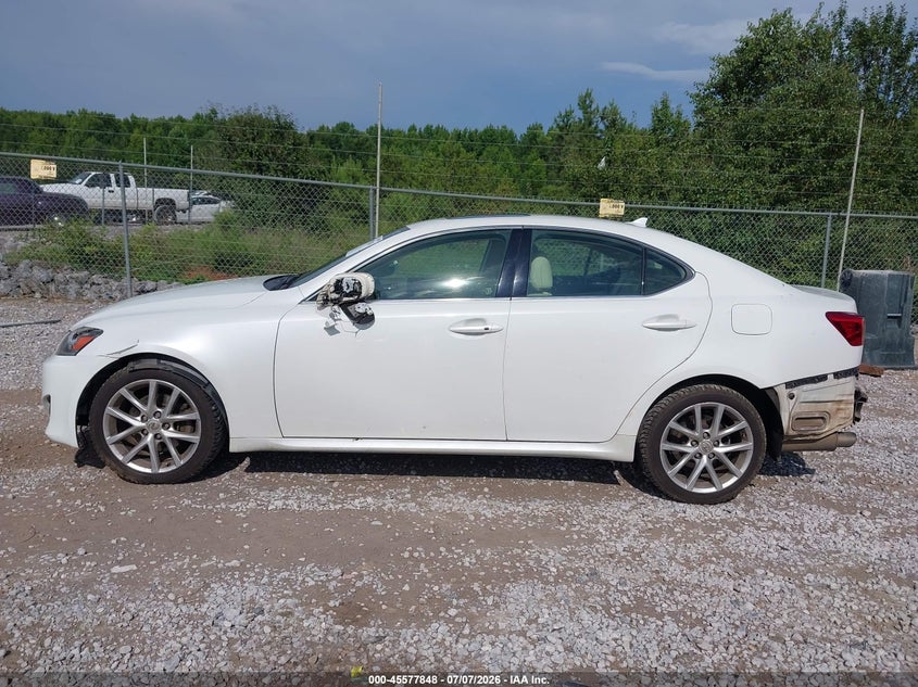 LEXUS IS 250 2013 VIN JTHCF5C21D2036066