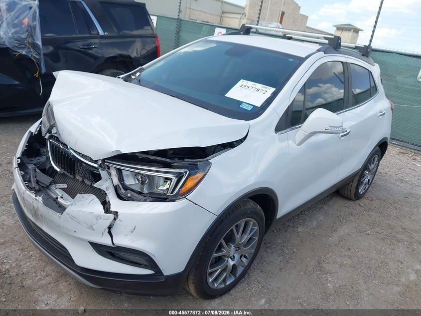 Vin: kl4cj1sb5jb605842, lot: 46076225, buick encore sport touring 20182
