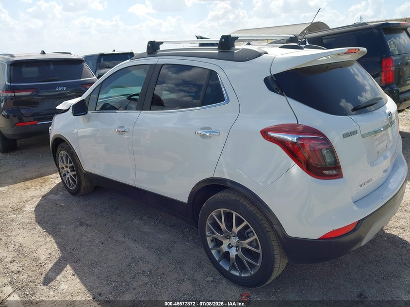 Vin: kl4cj1sb5jb605842, lot: 46076225, buick encore sport touring 20183