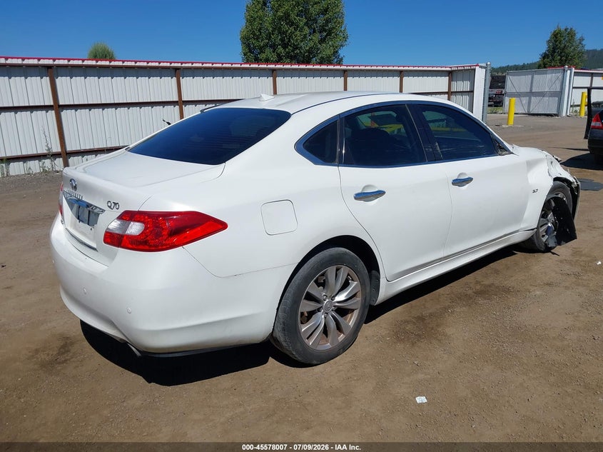 Vin: jn1by1arxem320305, lot: 46076360, infiniti q70 3.7x 20144
