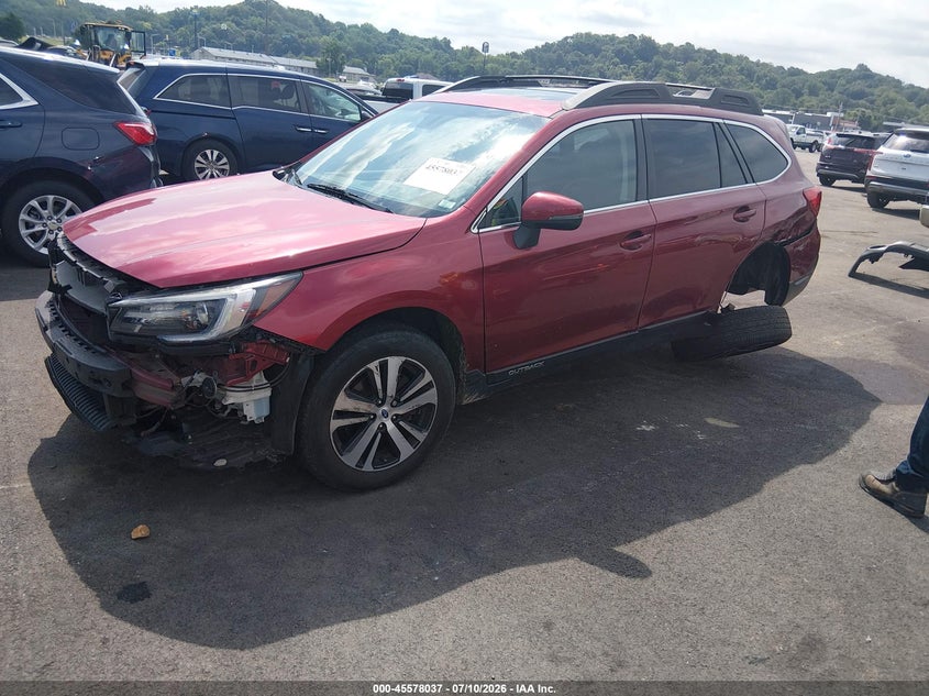 2019 Subaru Outback, Удар спереди, IAAI, VIN 4S4BSANC8K3243533 — фото 2