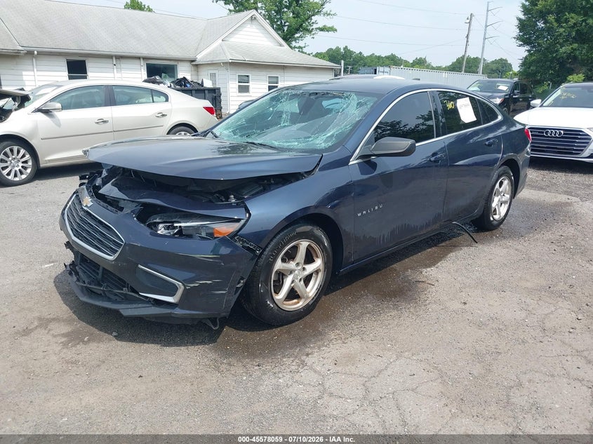 2017 Chevrolet Malibu, Удар спереду, IAAI, VIN 1G1ZB5STXHF277309 — фото 2