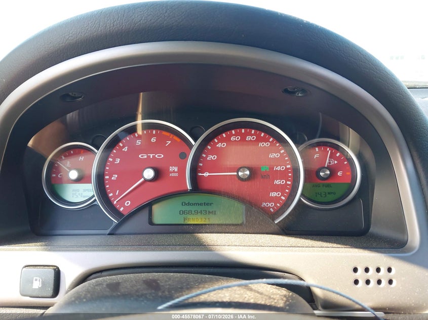 2005 Pontiac Gto VIN: 6G2VX12U05L377108 Lot: 45578067