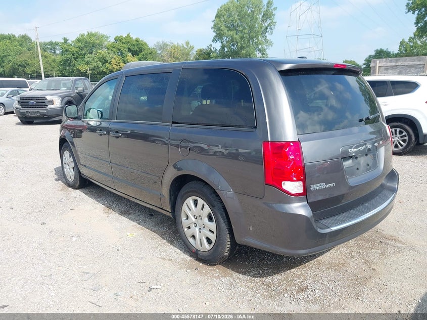 Vin: 2c4rdgbg2hr706550, lot: 46076500, dodge grand caravan se 20173