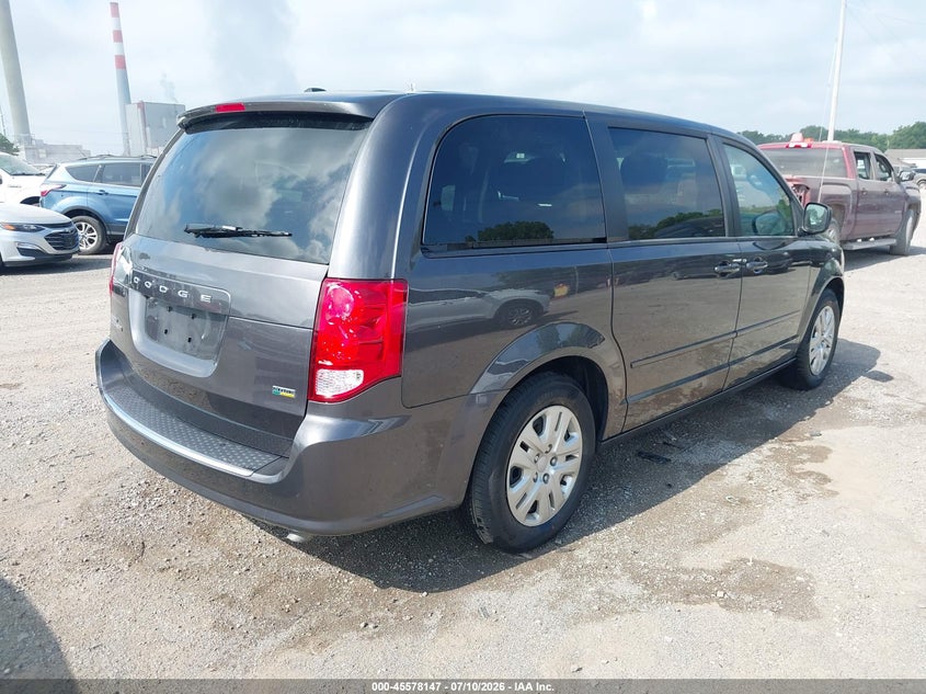 Vin: 2c4rdgbg2hr706550, lot: 46076500, dodge grand caravan se 20174