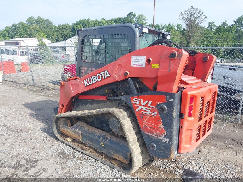 2020 KUBOTA SVL75 auction photo 3