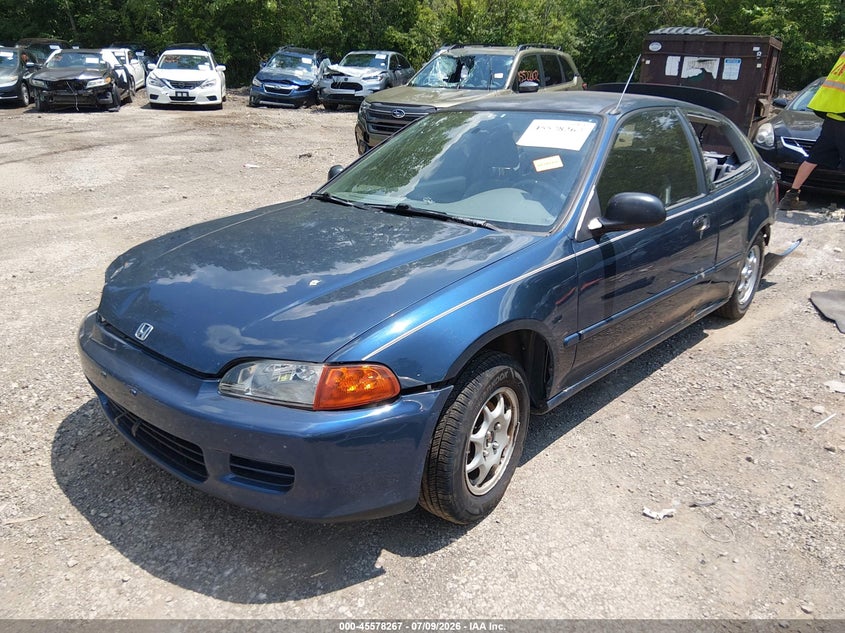 1994 Honda Civic Dx, Удар сзади, IAAI, VIN 2HGEH2464RH518891 — фото 2