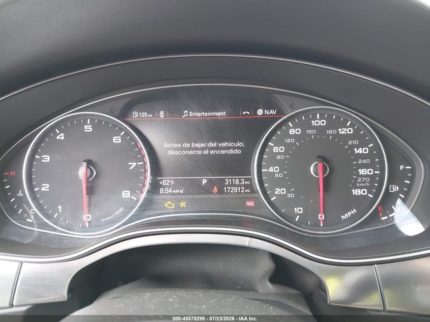 2013 Audi A6 3.0T Premium VIN: WAUHGAFC4DN007416 Lot: 45578298