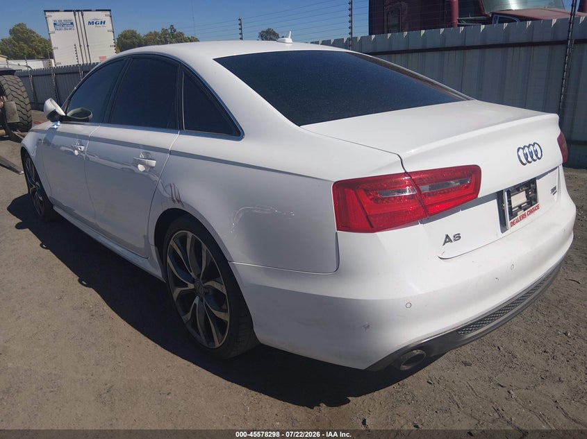 Vin: wauhgafc4dn007416, lot: 46076651, audi a6 3.0t premium 20133